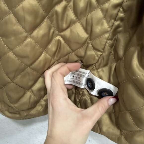 Orvis Jacket Mens Large Beige Canvas Field Coat Quilted Lined Outdoor Workwear - Picture 15 of 16